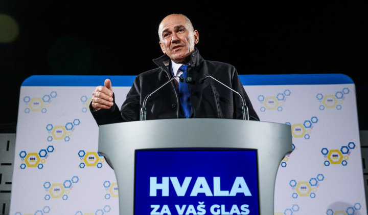 Predsednik SDS Janez Janša (foto: STA / Daniel Novakovič)