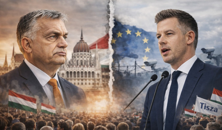 Orban vs. Magyar (foto: Umetna inteligenca)