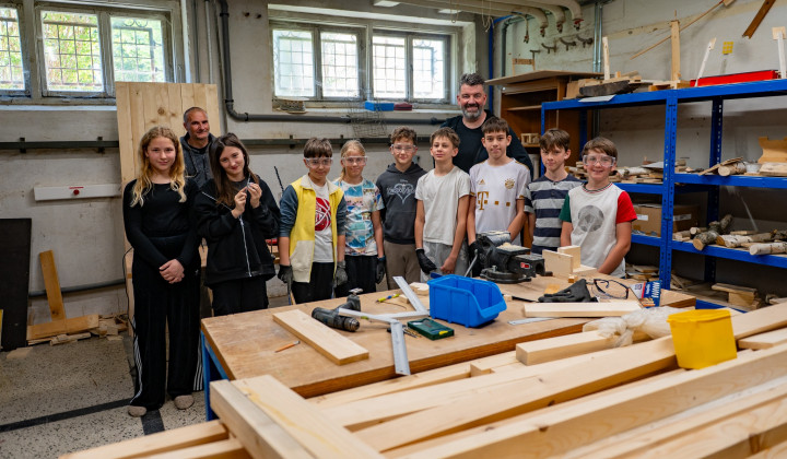 Učenci v Montessori šoli v Zavodu Antona Martina Slomška Maribor (foto: Rok Mihevc)