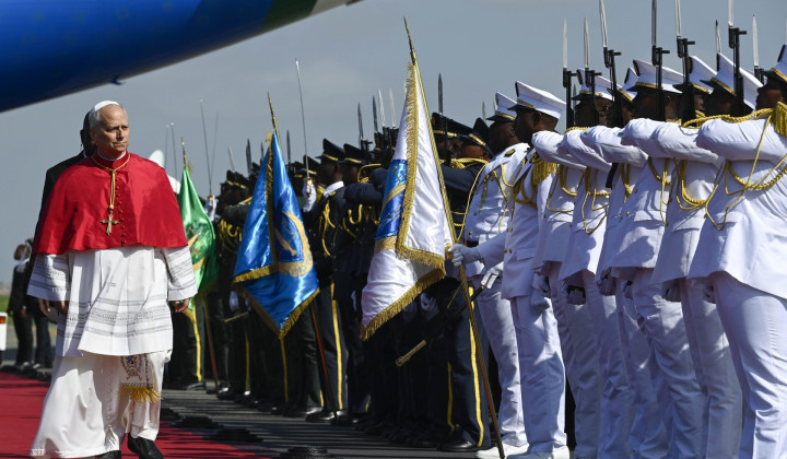 Papež Leon XIV. v Angoli (foto: Vatican Media)