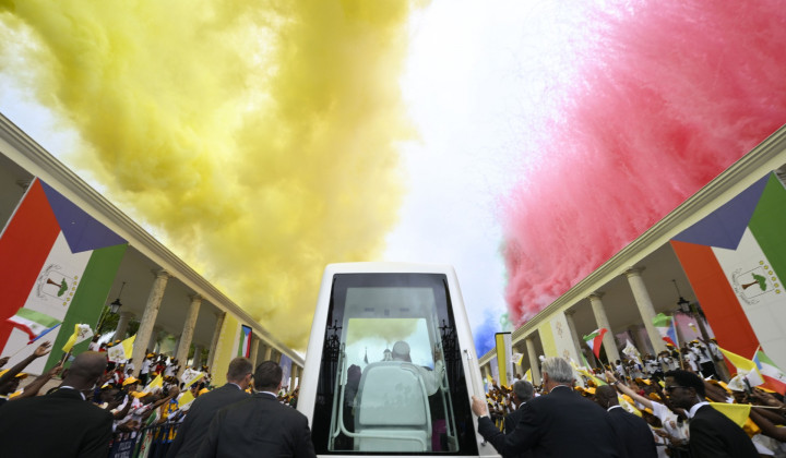 Obisk papeža Leona v Ekvatorialni Gvineji (foto: Vatican Media)