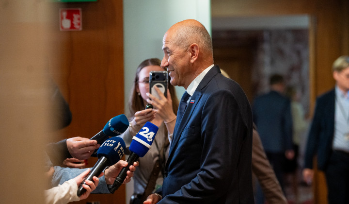 Predsednik SDS Janez Janša (foto: Rok Mihevc)