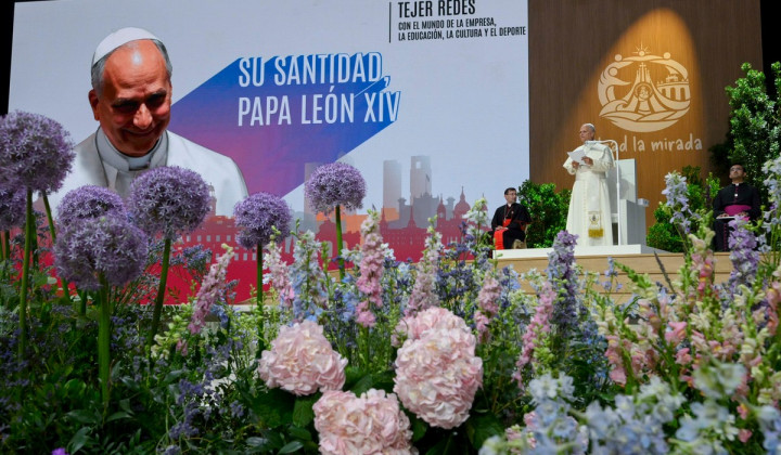 Dogodek v športni dvorani Movistar Arena (foto: Vatican News)