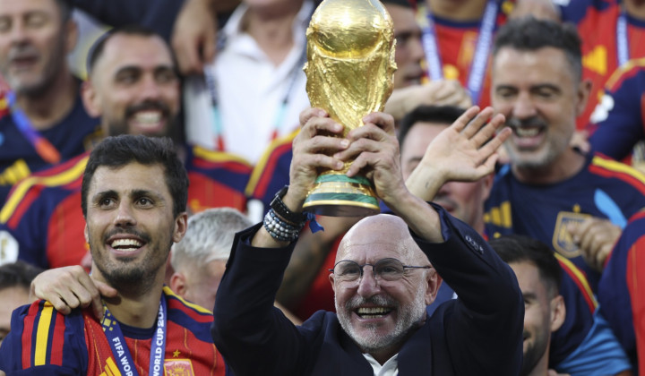 Finale svetovnega prvenstva med Španijo in Argentino na svetovnem prvenstvu v ZDA, Mehiki in Kanadi. Selektor španske nogometne reprezentance Luis de la Fuente. (foto: Xinhua/STA)