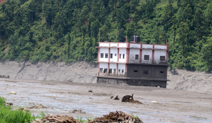 Poplave v Nepalu in Tibetu (foto: Xinhua/STA)