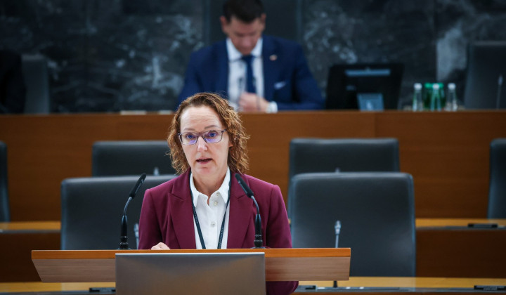 Ministrica za demografijo, družino in socialne zadeve Mateja Ribič. (foto: Daniel Novakovič/STA)