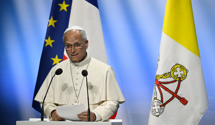 Papež Leon XIV. v Metzu (foto: Matteo Pernaselci, Vatican Media)