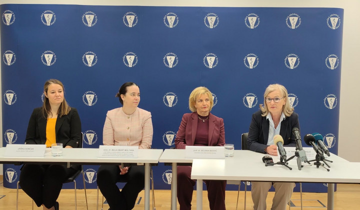 Udeleženke tiskovne konference (foto: posnetek zaslona)