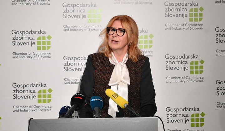 Generalna direktorica Gospodarske zbornice Slovenija Vesna Nahtigal (foto: posnetek zaslona)