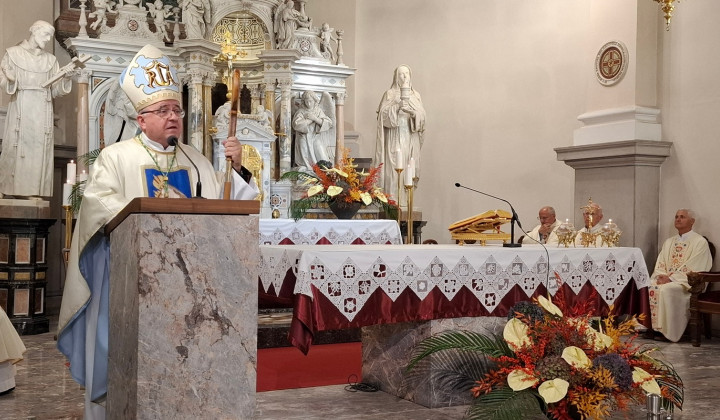 Nagovor škofa Franca Šuštarja na Brezjah (foto: Marjana Debevec)