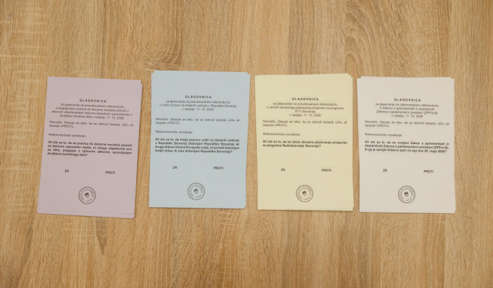 Glasovanje na štirih referendumih (foto: Nebojiša Tejič/STA)