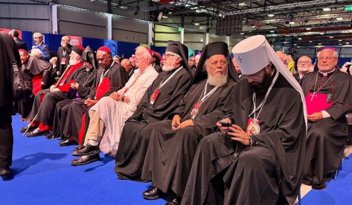 Verski voditelji na srečanju v Assisiju (foto: Vatican media)