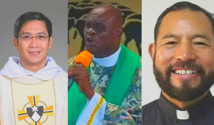 Joseph Tran Ngoc Thanh iz Vitenama, Godefroid Pembele Mandon iz Konga in José Guadalupe Rivas Saldaña iz Mehike so le tri imena ubitih duhovnikov v letu 2022. (foto: splet / Vatican Media)