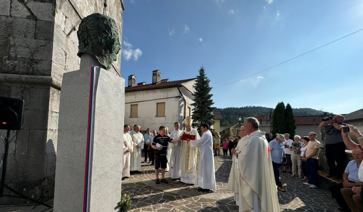 Blagoslov kipa Franca Boleta (foto: Rok Mihevc)