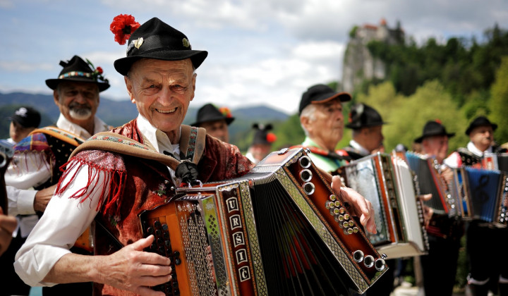 Harmonikaš (foto: Daniel Novakovič / STA)