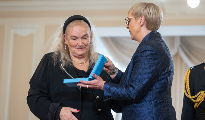 Elda Viler je prejela red za zasluge (foto: STA/Bor Slana)