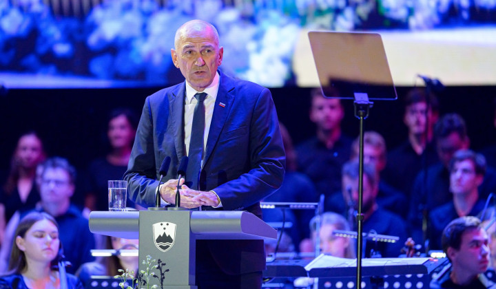 Predsednik vlade Janez Janša. (foto: Daniel Novakovič/STA)