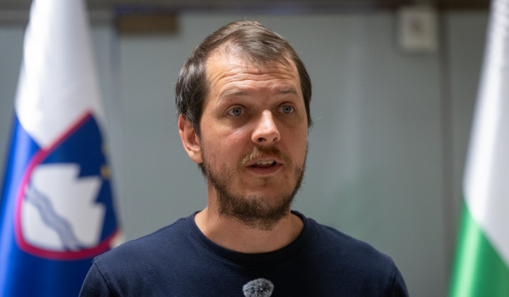 Predstavnik Civilne iniciative za Ljubljano Klemen Fajs (foto: Bor Slana / STA)