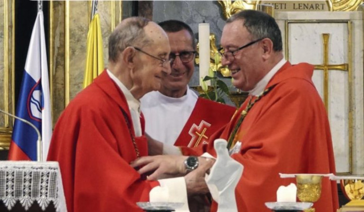 Nadškofa Kramberger in Cvikl (foto: Nadškofija Maribor)