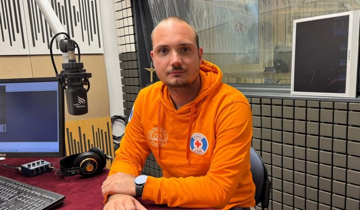 Jakob Grbac z Zveze reševalcev iz vode (foto: Rok Mihevc)
