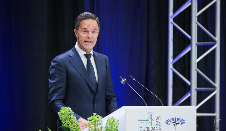 Generalni sekretar zveze Nato Mark Rutte. (foto: Daniel Novakovič / STA)