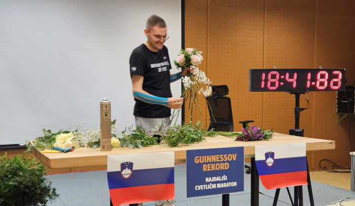 Koroški florist Žan Žogler (foto: STA)