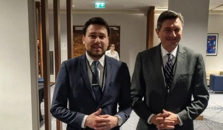 Nejc Krevs in Borut Pahor (foto: Nejc Krevs)