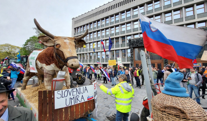 Protest kmetov (foto: Rok Mihevc)