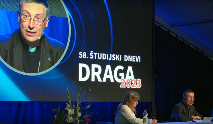 Draga 2023 - Pogovor z novim tržaškim škofom msgr. Enricom Trevisijem (foto: Zajem zaslona Youtube Draga Streaming)