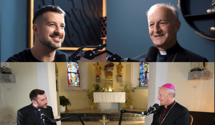 Škof Anton Jamnik v dveh podkastih pri Klemnu Selakoviču in Martinu Golobu Škof Anton Jamnik v dveh podkastih pri Klemnu Selakoviču in Martinu Golobu (foto: posnetek zaslona)